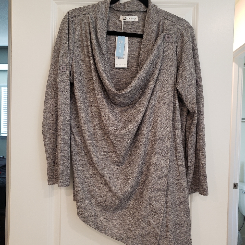 NWT Wrap around sweater,